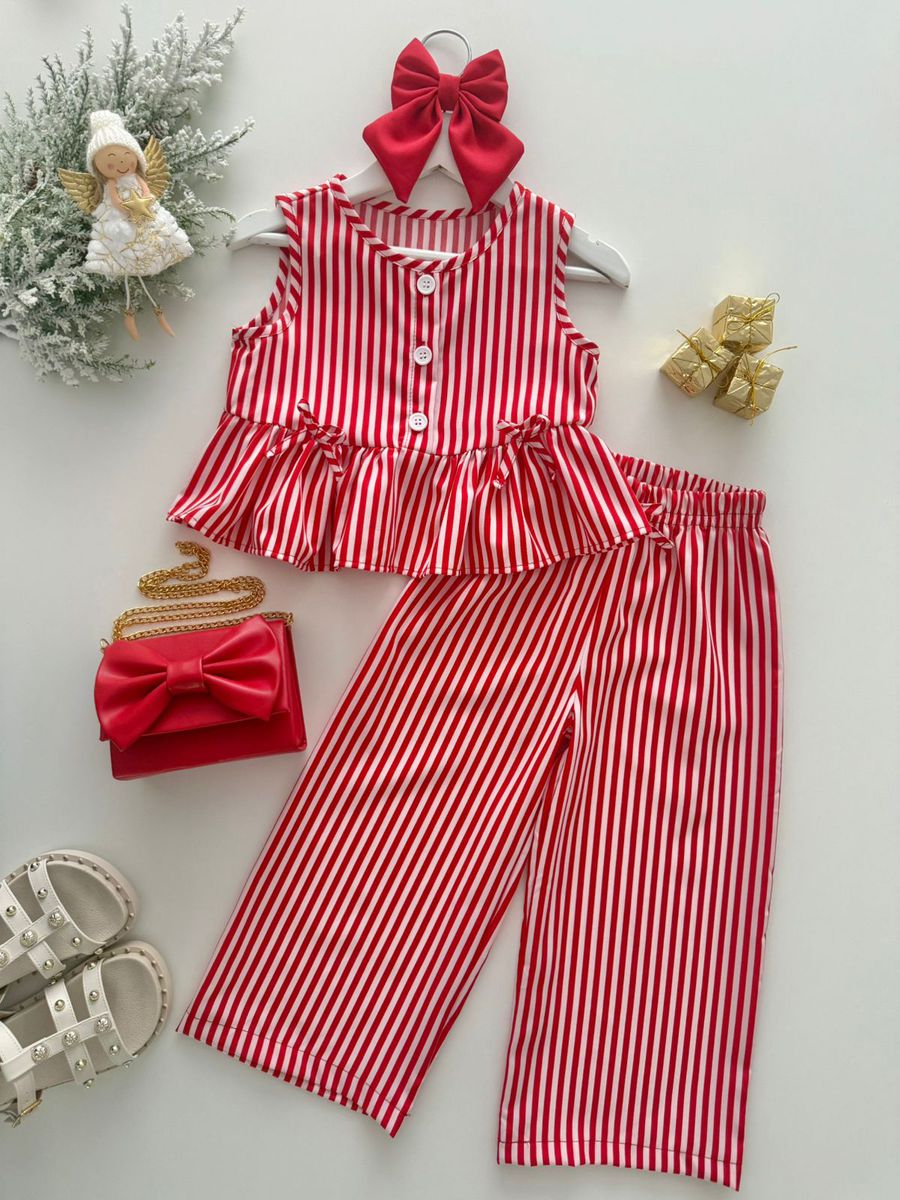 Conjunto Melina Vermelho - Dondokinha Kids