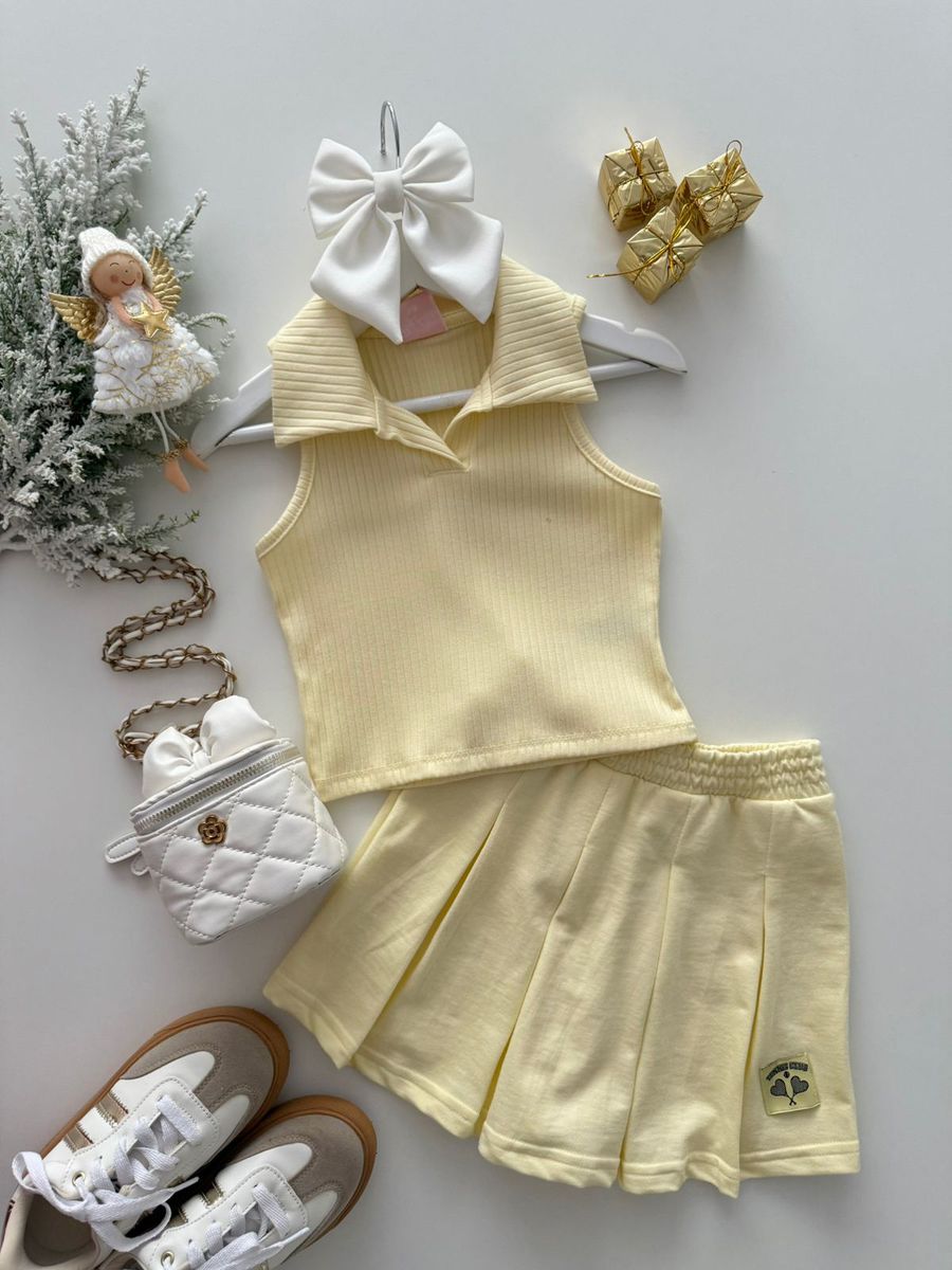 Conjunto Tennis Clube Amarelo - Dondokinha Kids