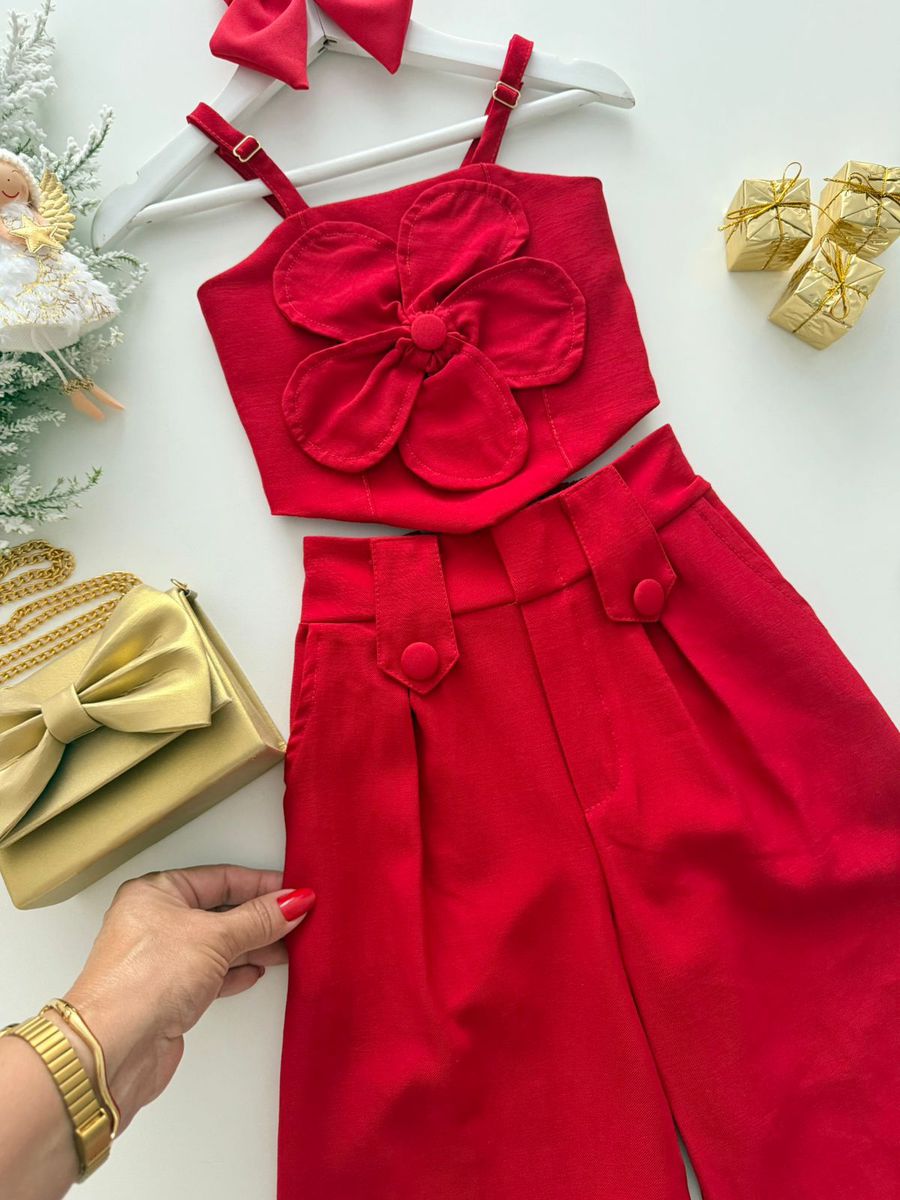 Conjunto Isis Vermelho