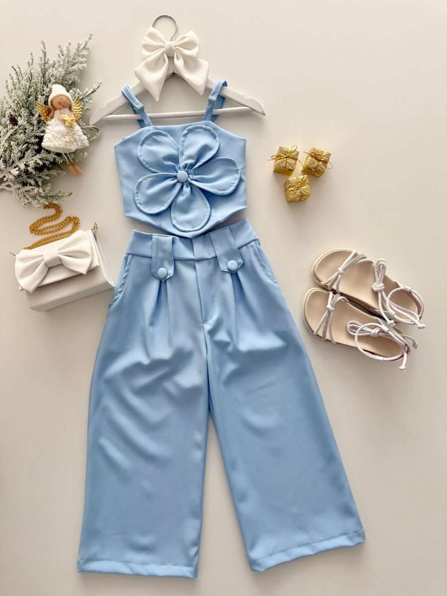 Conjunto Isis Azul - Dondokinha Kids