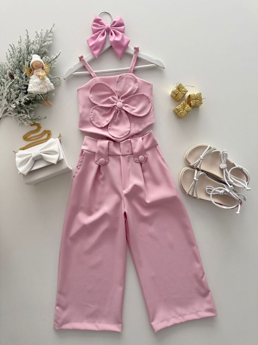 Conjunto Isis Rosa - Dondokinha Kids