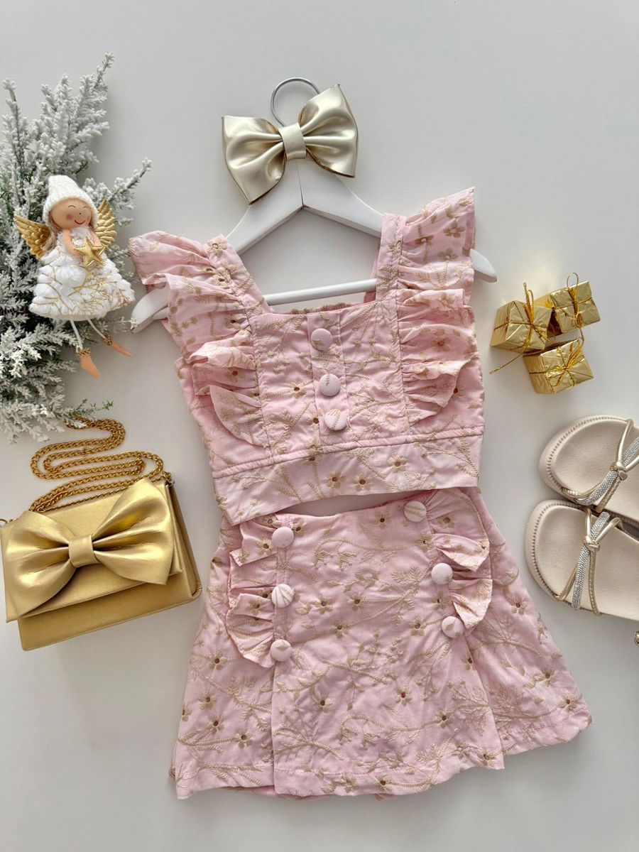 Conjunto Valentina Rosa - Dondokinha Kids