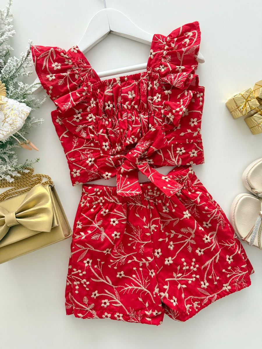 Conjunto Valentina Vermelho