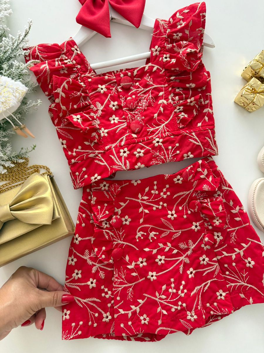 Conjunto Valentina Vermelho