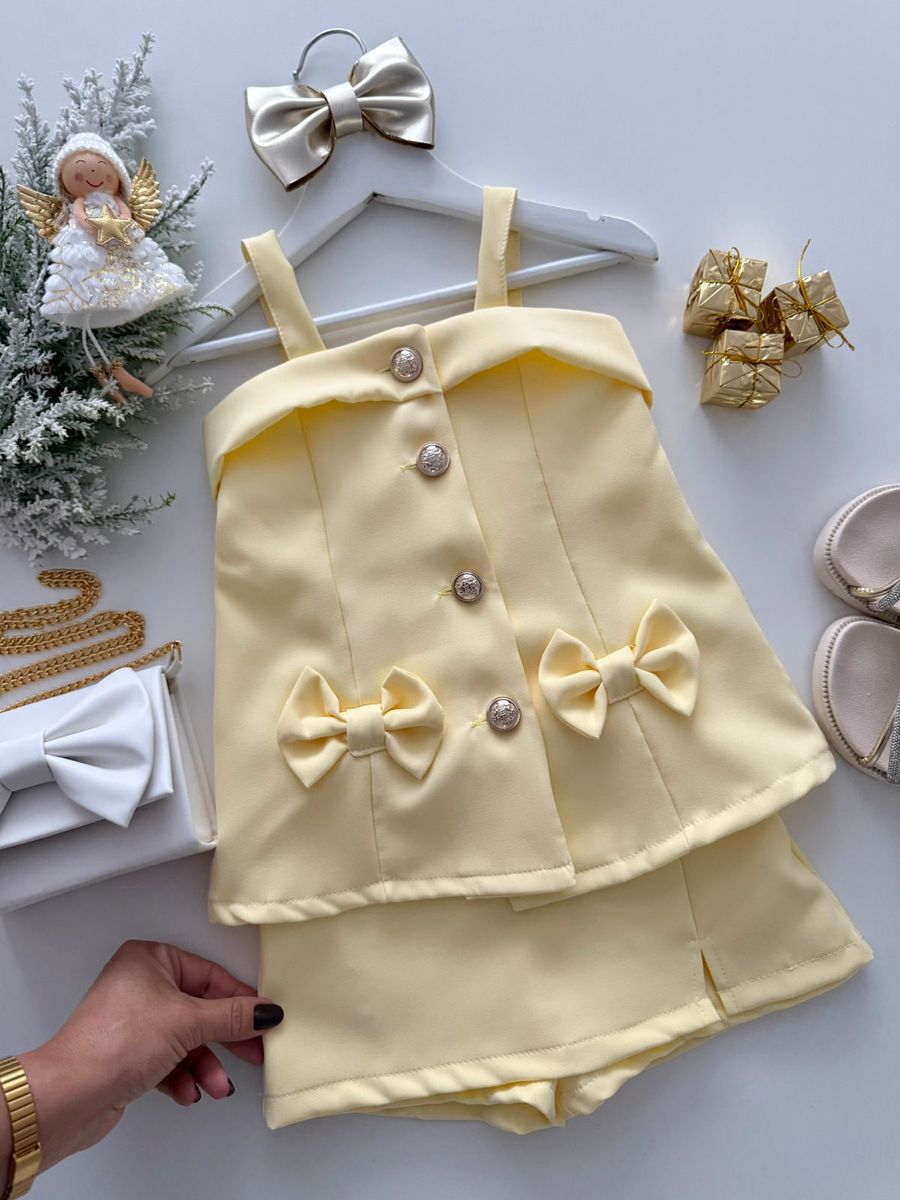 Conjunto Priscila Amarelo