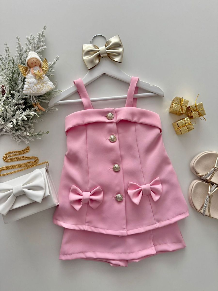 Conjunto Priscila Rosa - Dondokinha Kids