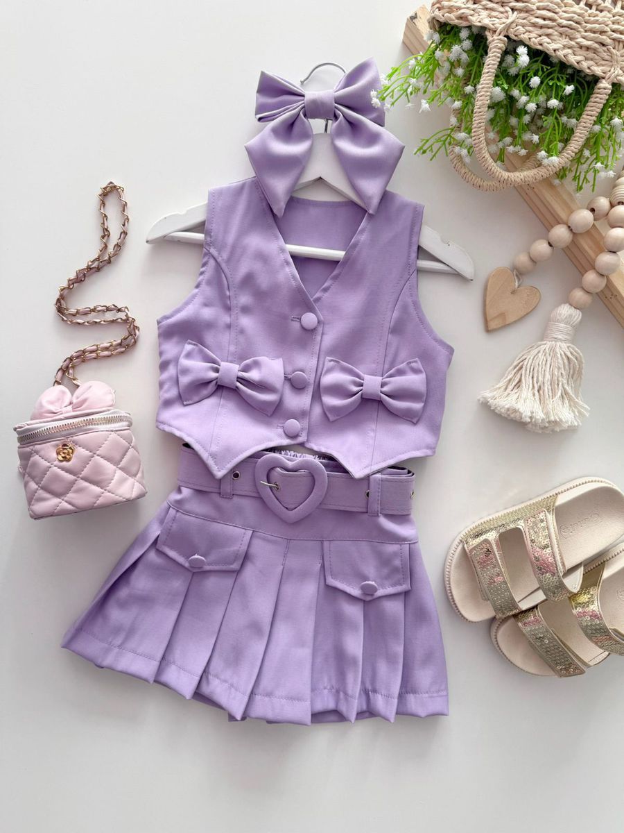 Conjunto Joice Lilás - Dondokinha Kids
