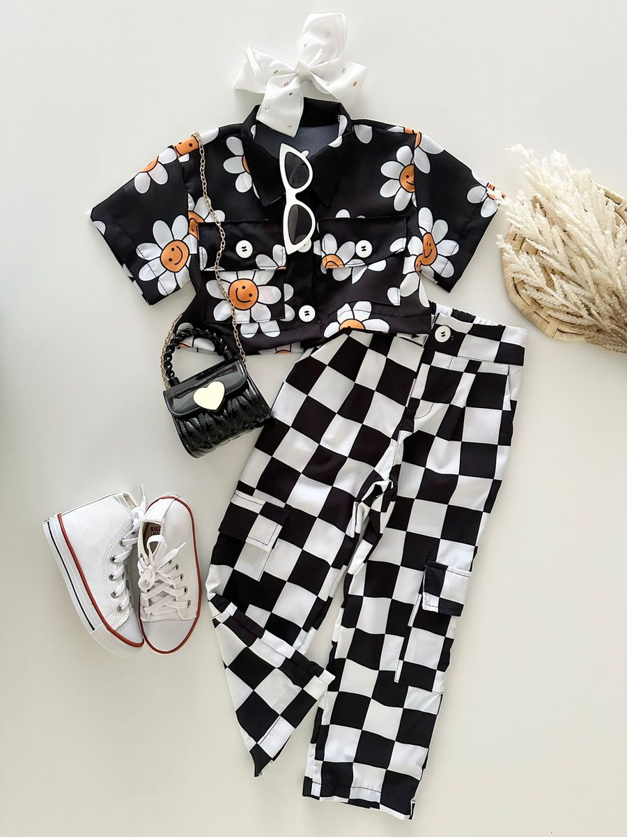 Conjunto Géssica Preto - Dondokinha Kids