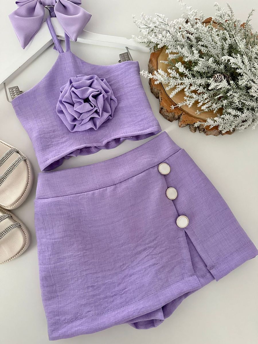 Conjunto Angel Lilás