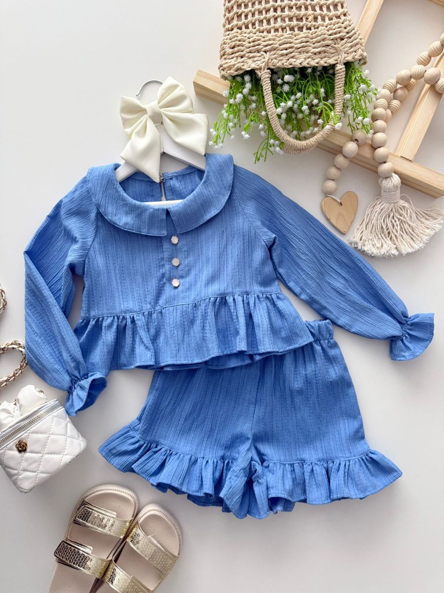 Conjunto Patricia Azul - Dondokinha Kids