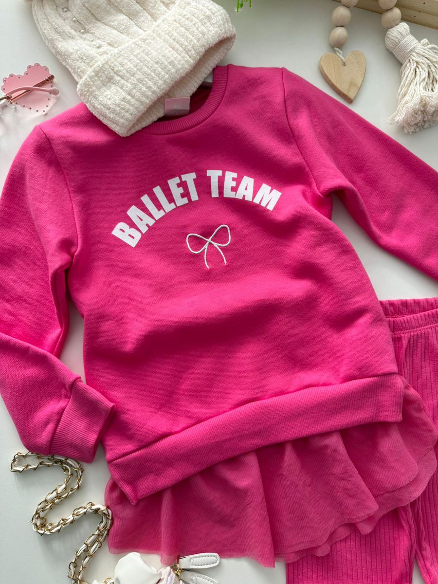 Conjunto Moletom Ballet Pink 