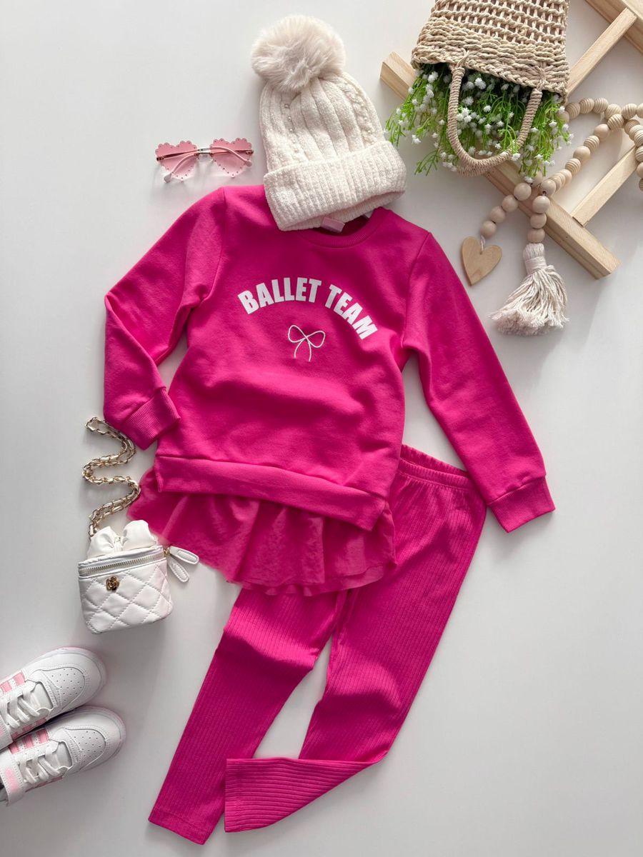 Conjunto Moletom Ballet Pink 