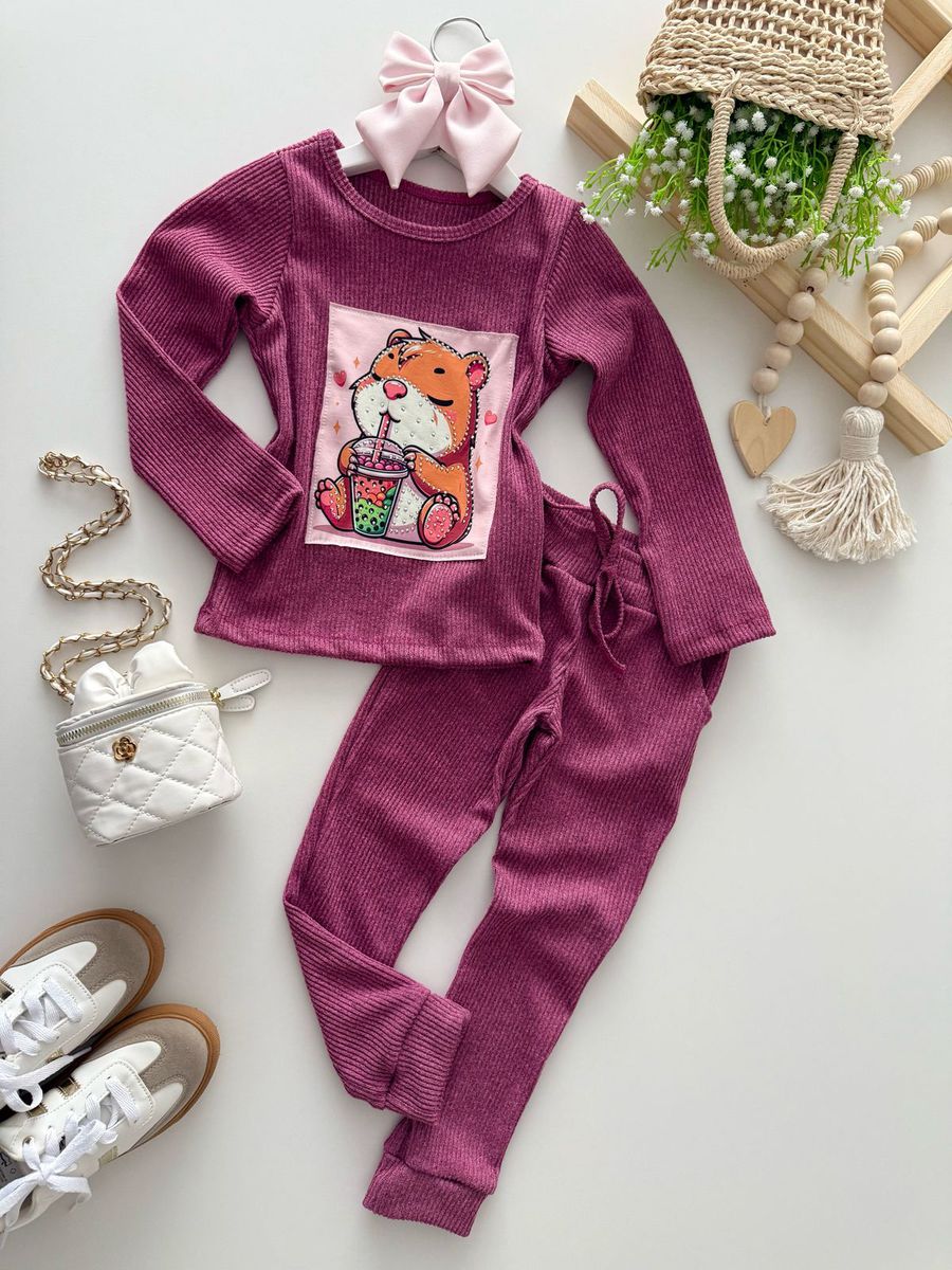 Conjunto Capivara Açai - Dondokinha Kids