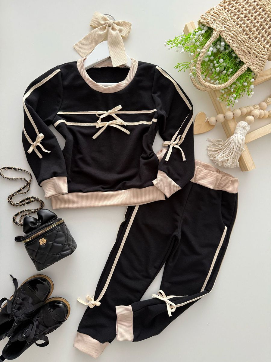 Conjunto Cecília Preto - Dondokinha Kids