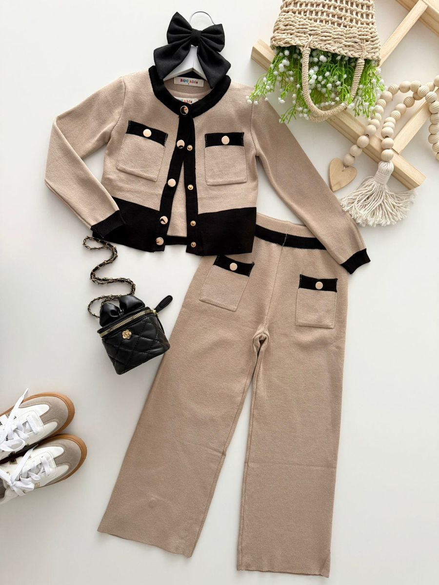 Conjunto Clara Nude - Dondokinha Kids