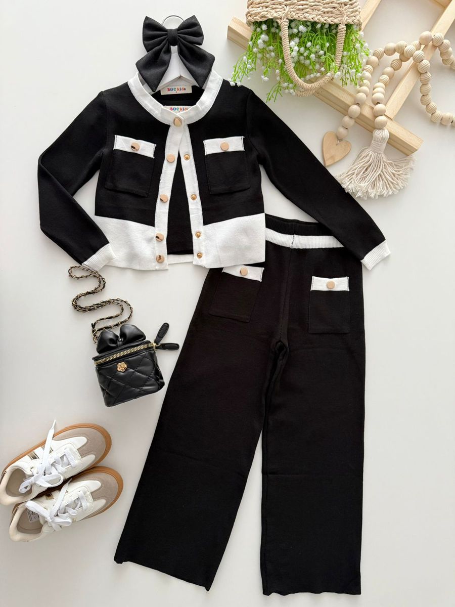 Conjunto Clara Preto - Dondokinha Kids