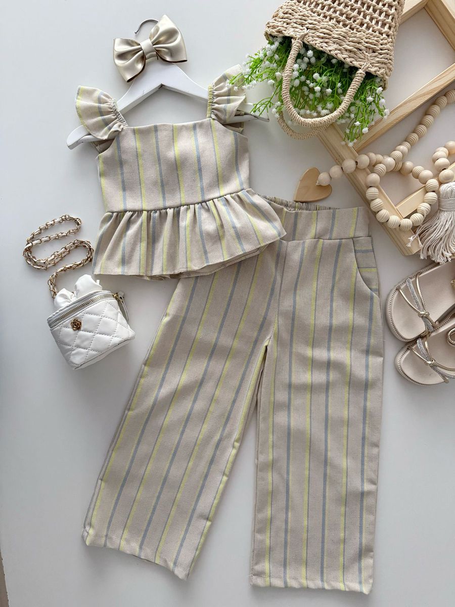 Conjunto Maria Alice Azul - Dondokinha Kids