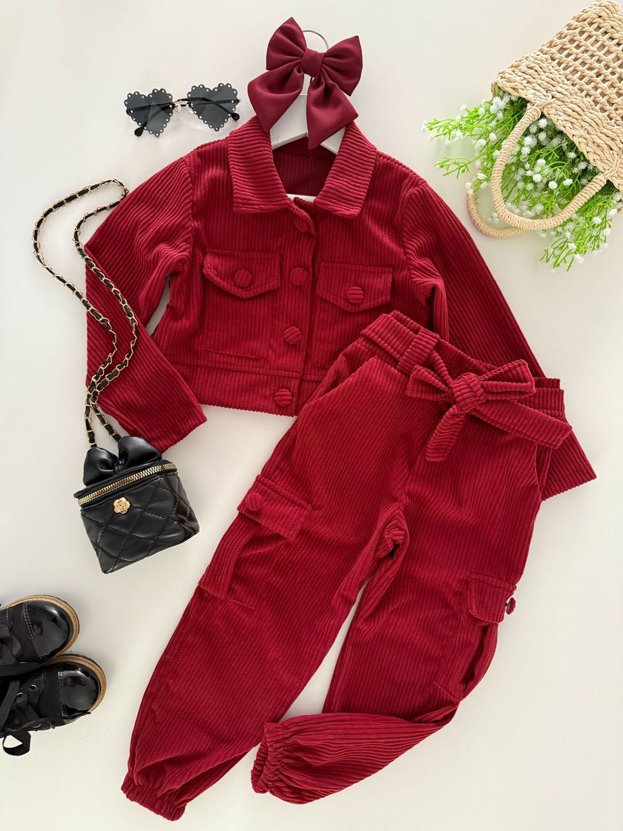 Conjunto Emanuele Vinho - Dondokinha Kids