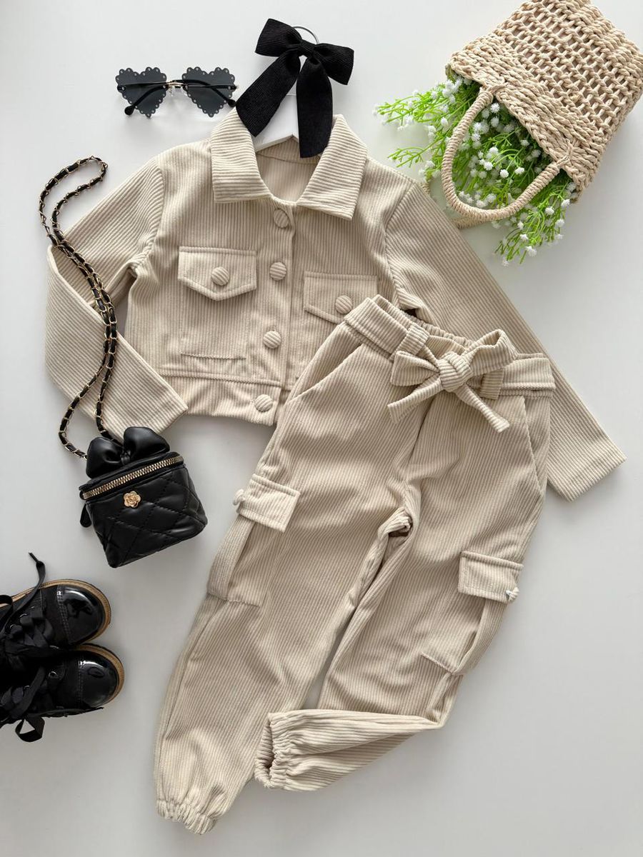 Conjunto Emanuele Creme - Dondokinha Kids