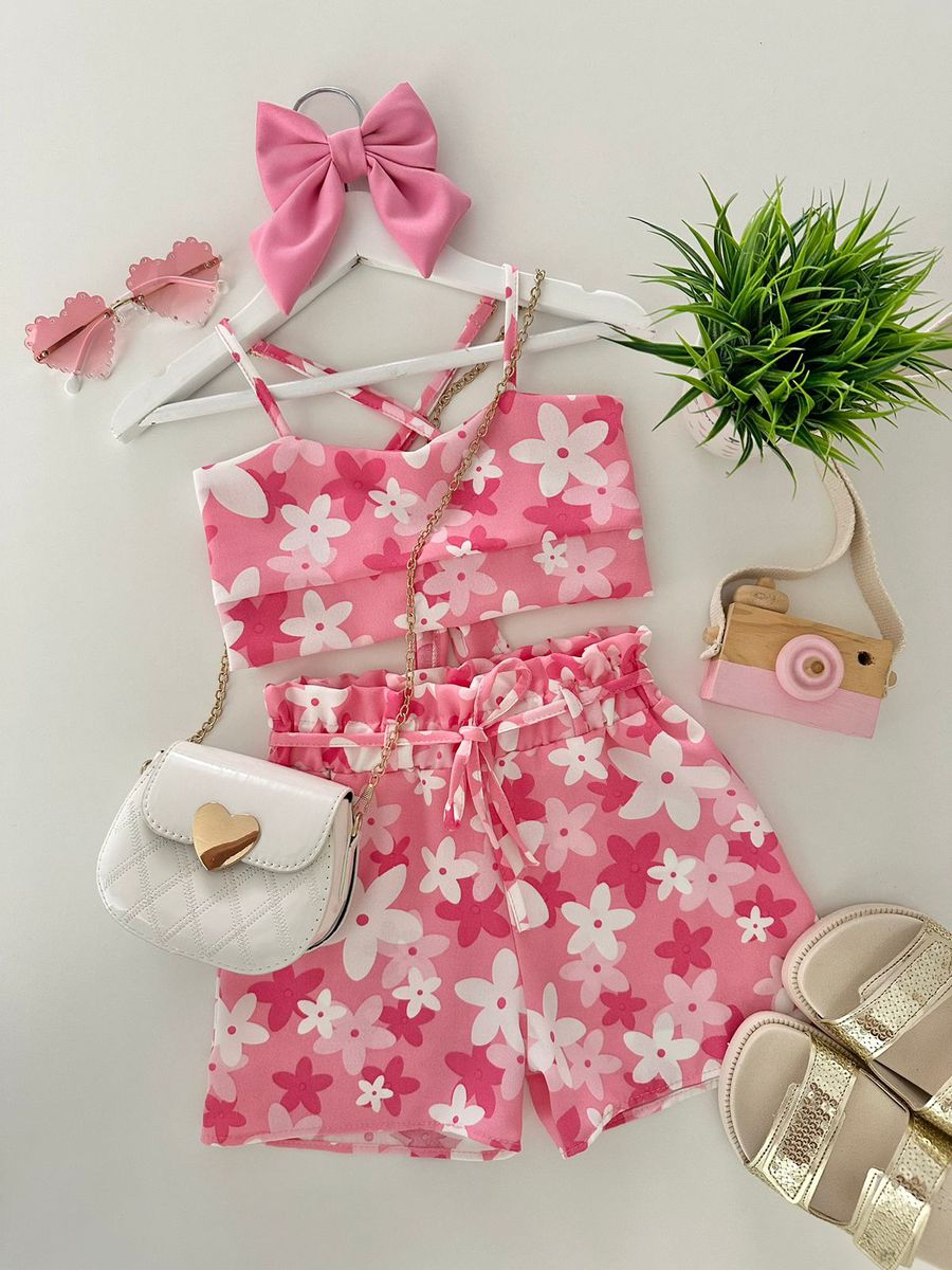 Conjunto Lara Rosa - Dondokinha Kids