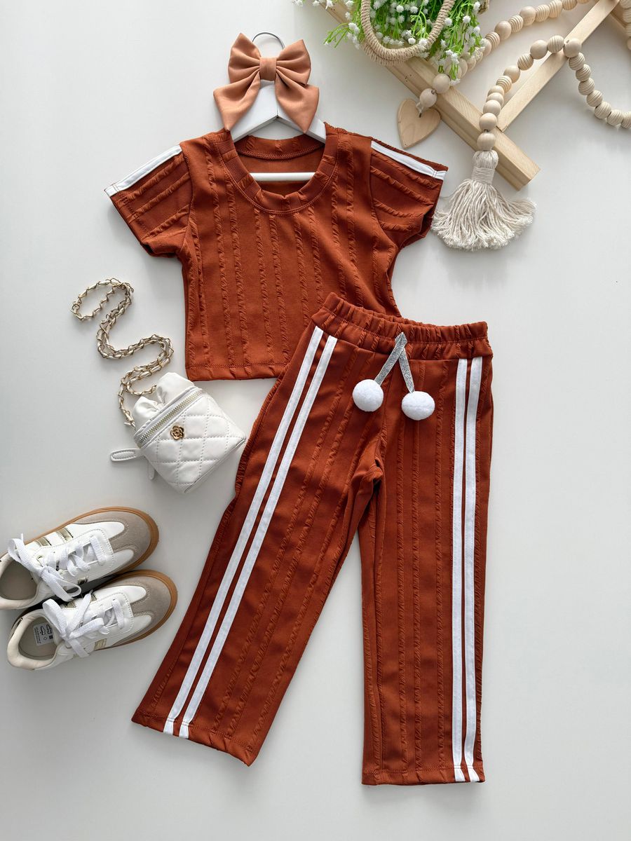 Conjunto Francine Caramelo - Dondokinha Kids
