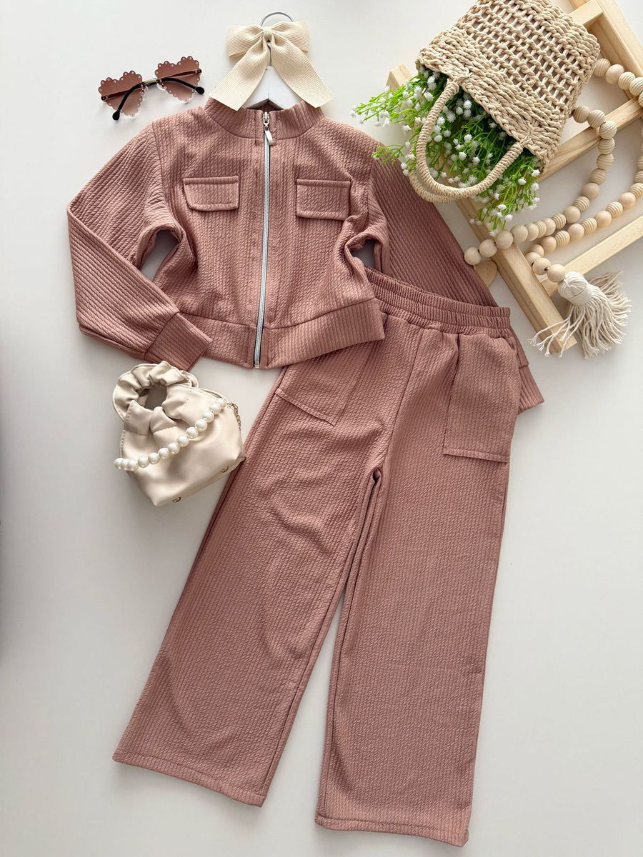 Conjunto Taila Nude - Dondokinha Kids