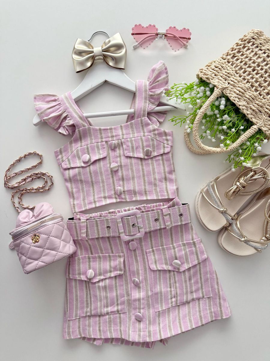 Conjunto Giulia Rosa - Dondokinha Kids