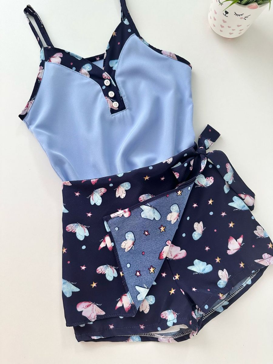 Conjunto Iza Azul - Dondokinha Kids