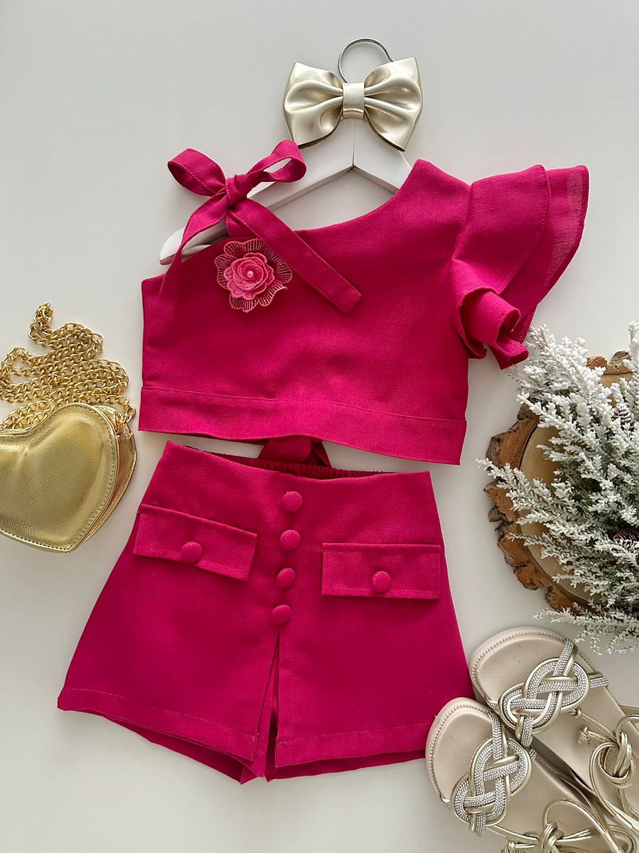 Conjunto Lari Pink - Dondokinha Kids