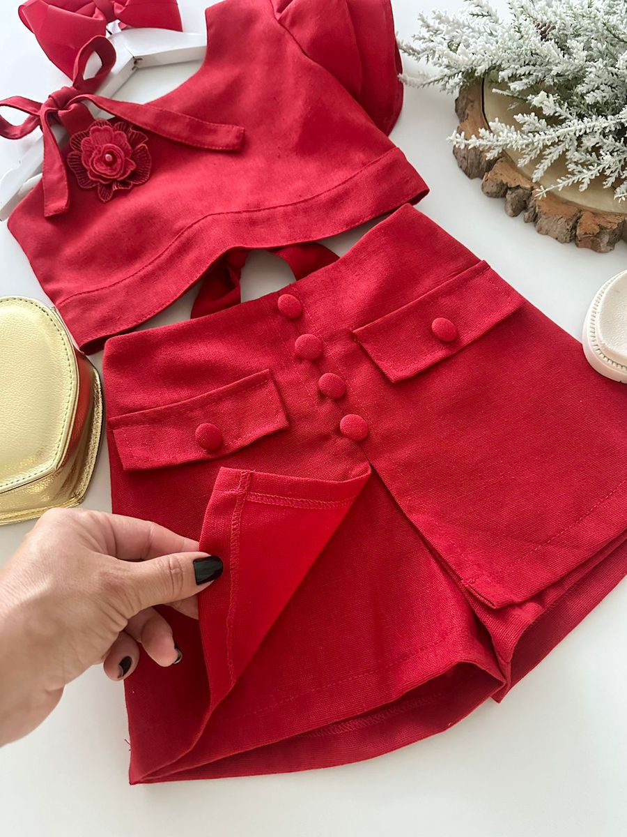 Conjunto Lari Vermelho 