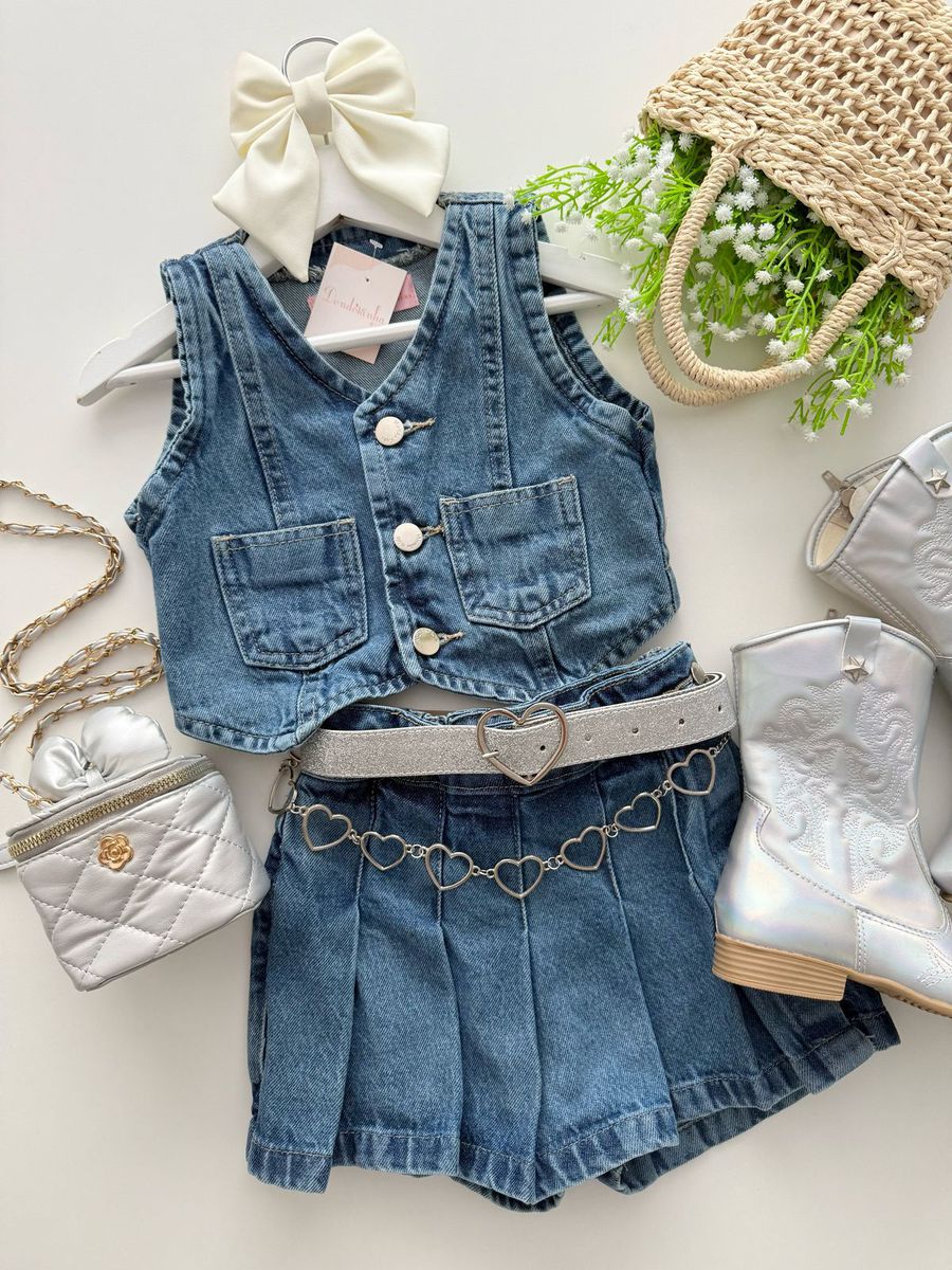Conjunto Jeans Maria Flor - Dondokinha Kids