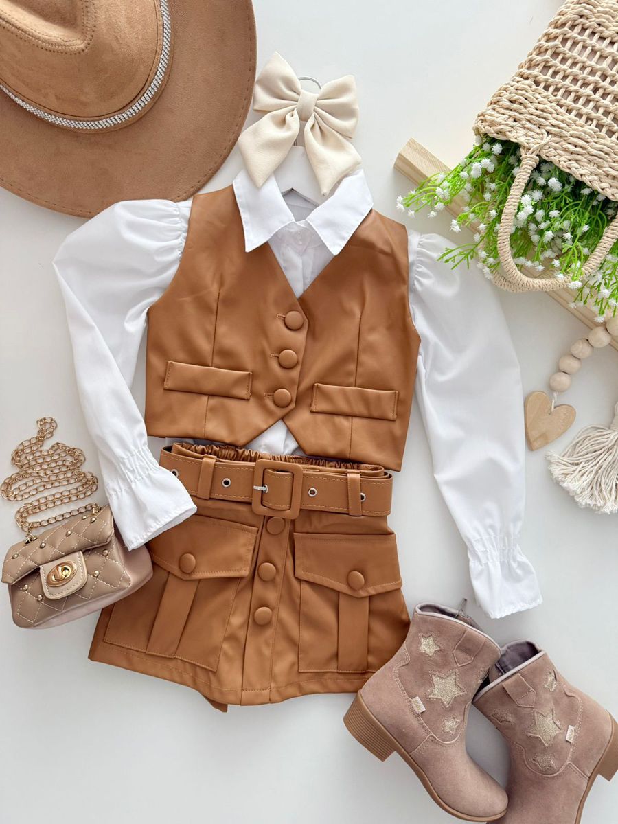 Conjunto Maria Laura Caramelo 