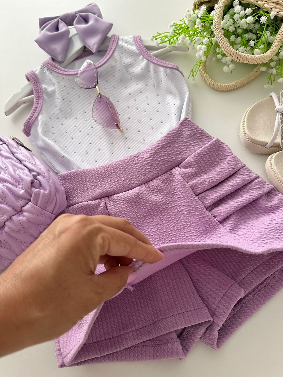 Conjunto Monique Lilás 
