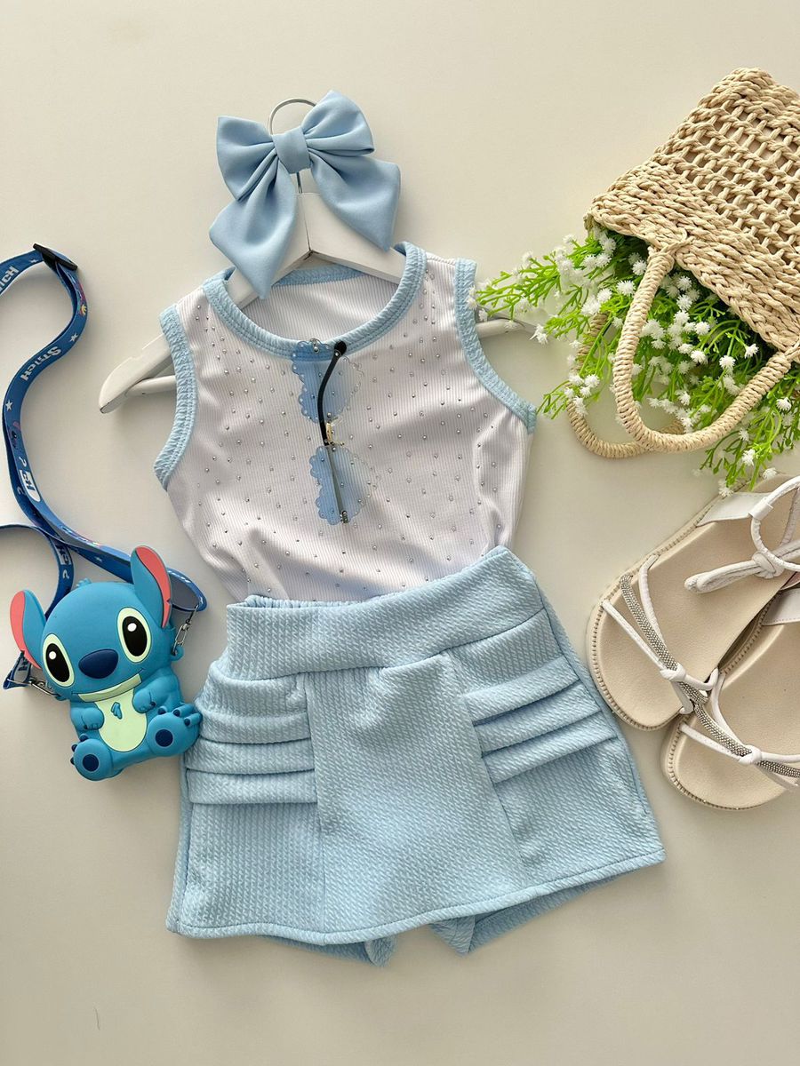 Conjunto Monique Azul - Dondokinha Kids