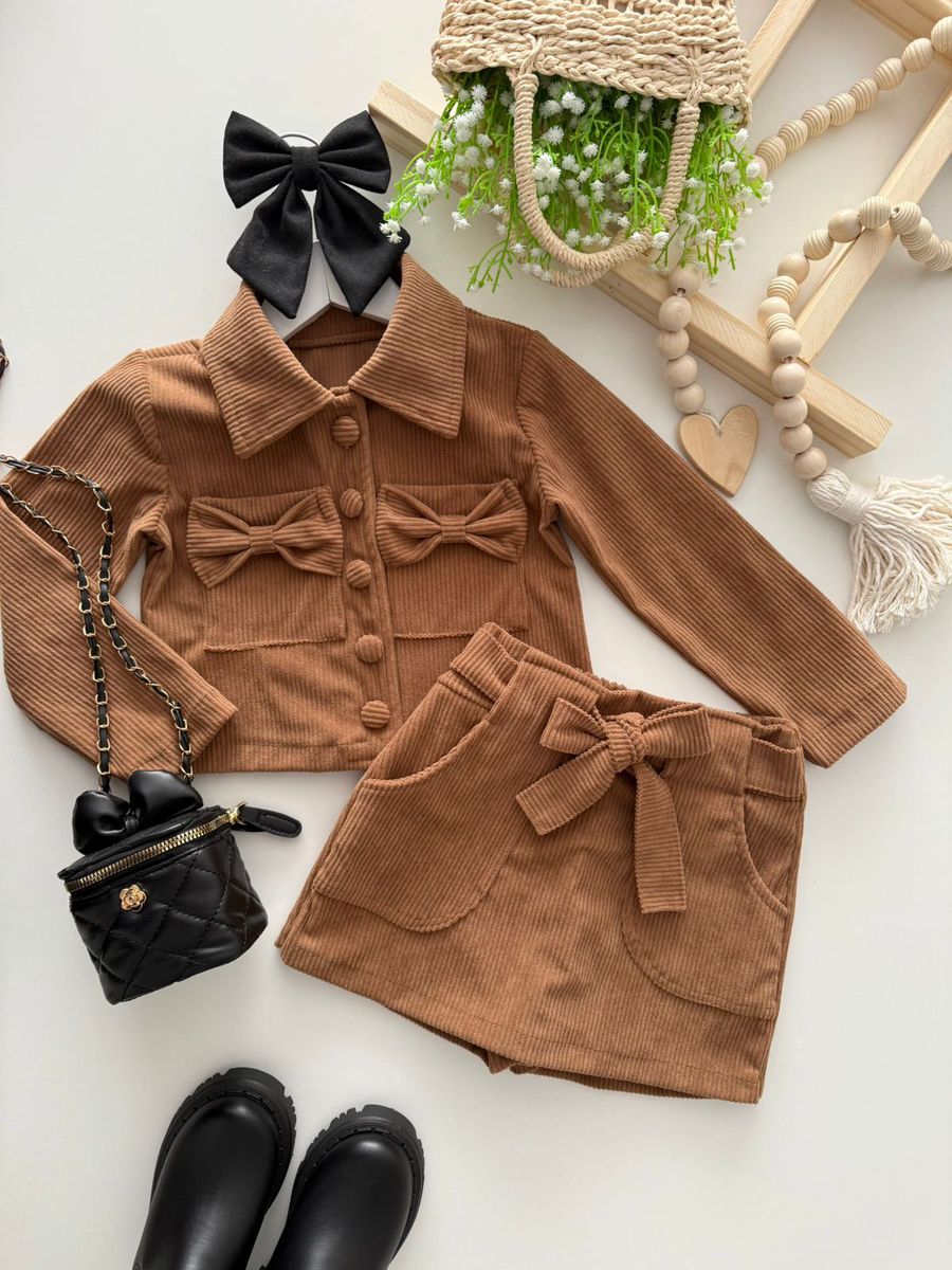 Conjunto Poliana Caramelo - Dondokinha Kids