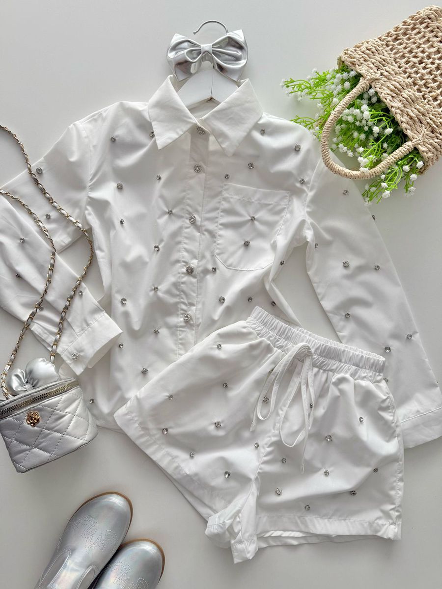 Conjunto Rebeka Branco - Dondokinha Kids