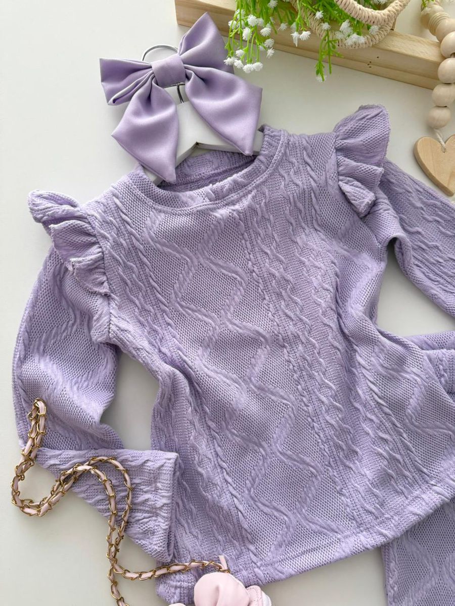 Conjunto Roberta Lilás 