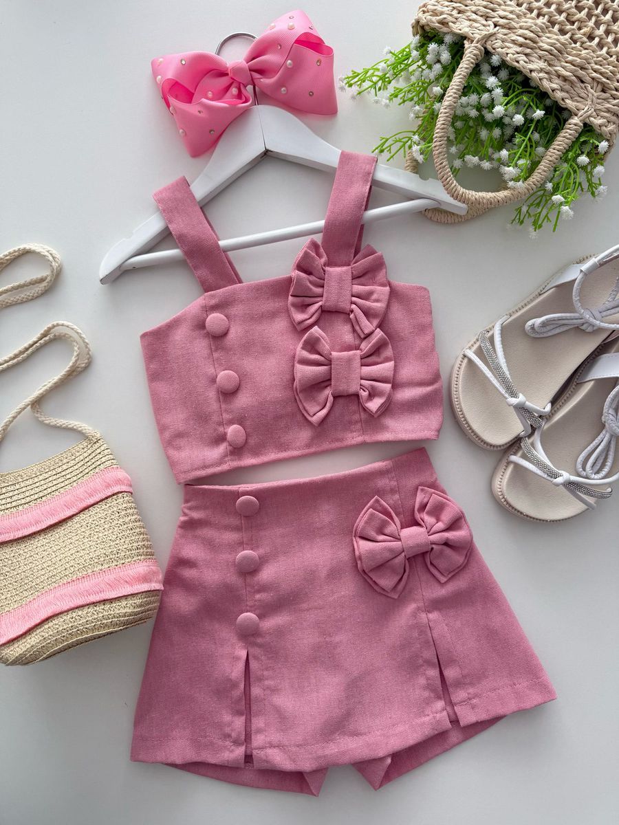 Conjunto Yara Rosa - Dondokinha Kids