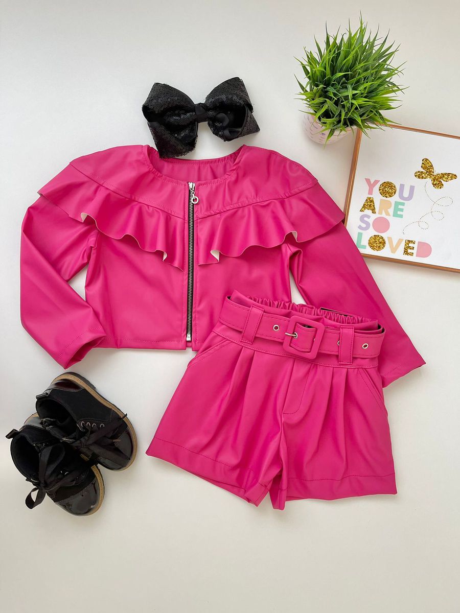 Conjunto Betina Pink - Dondokinha Kids