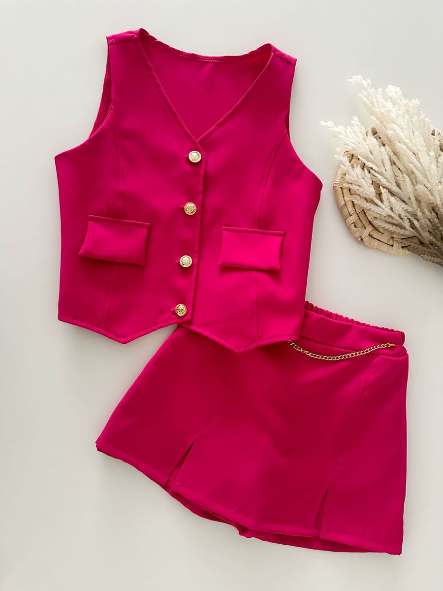 Conjunto Juvenil Pink - Dondokinha Kids