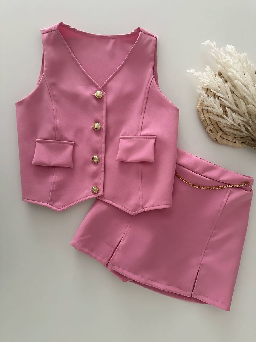 Conjunto Juvenil Rosa - Dondokinha Kids