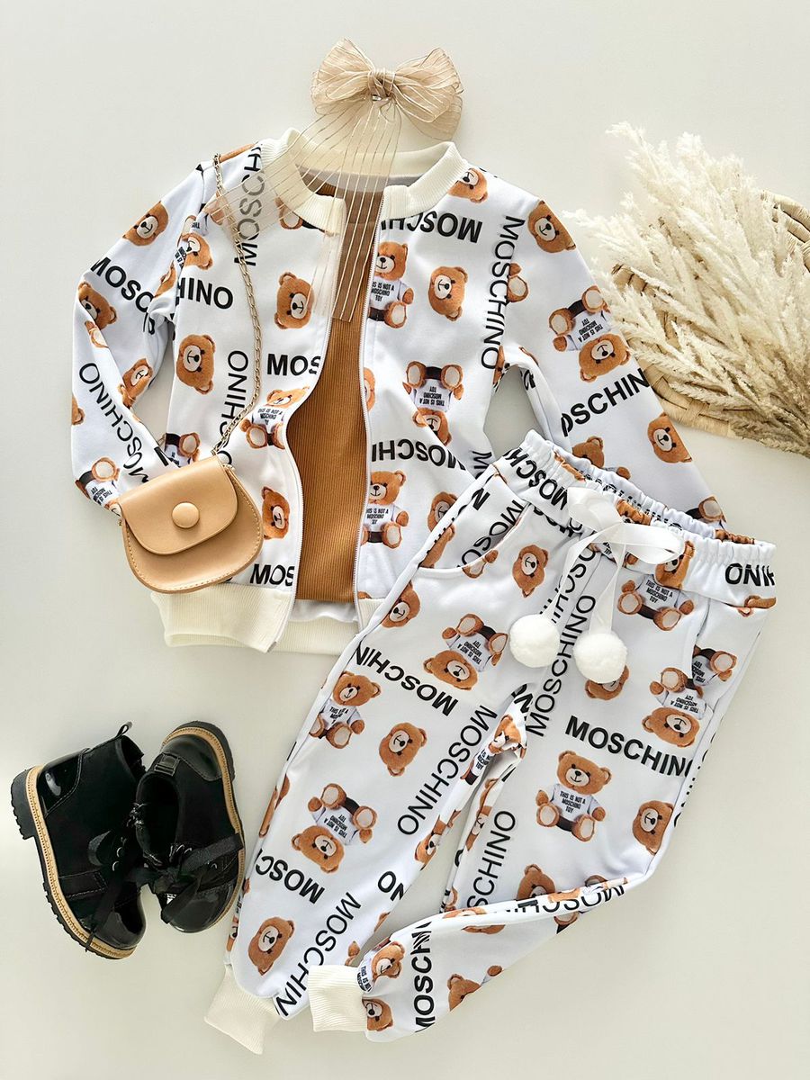 Conjunto Mocshino Branco - Dondokinha Kids