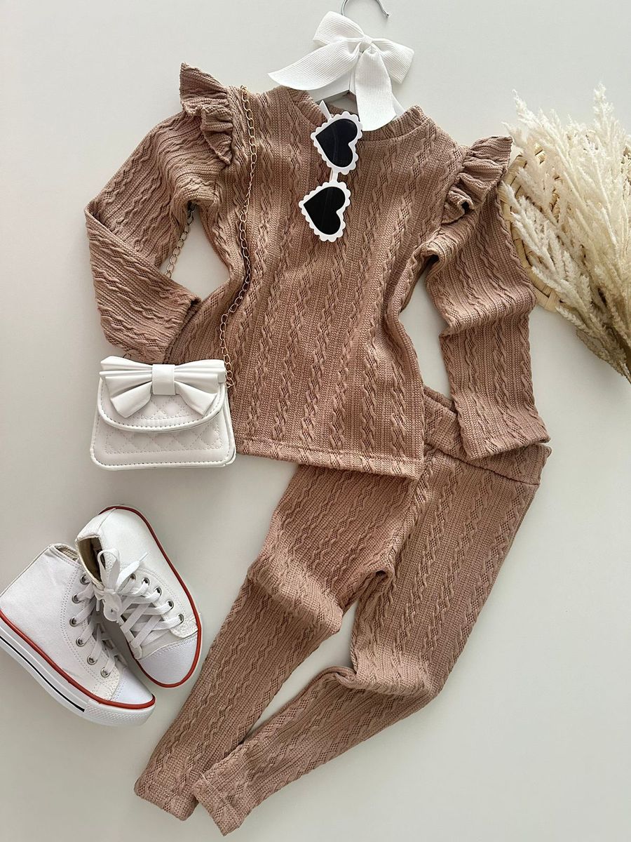 Conjunto Roberta Chocolate - Dondokinha Kids