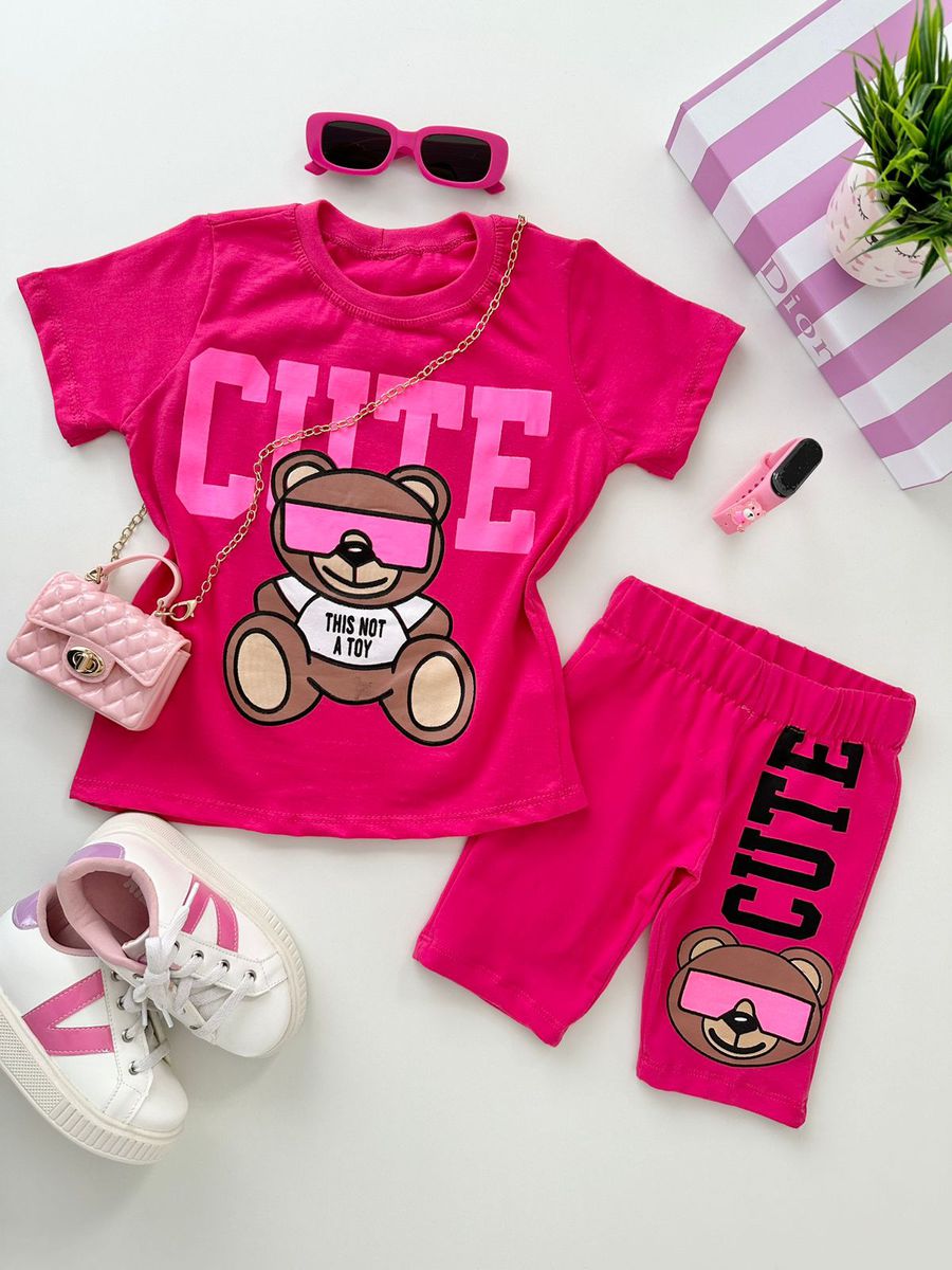 Conjunto Cute Pink - Dondokinha Kids