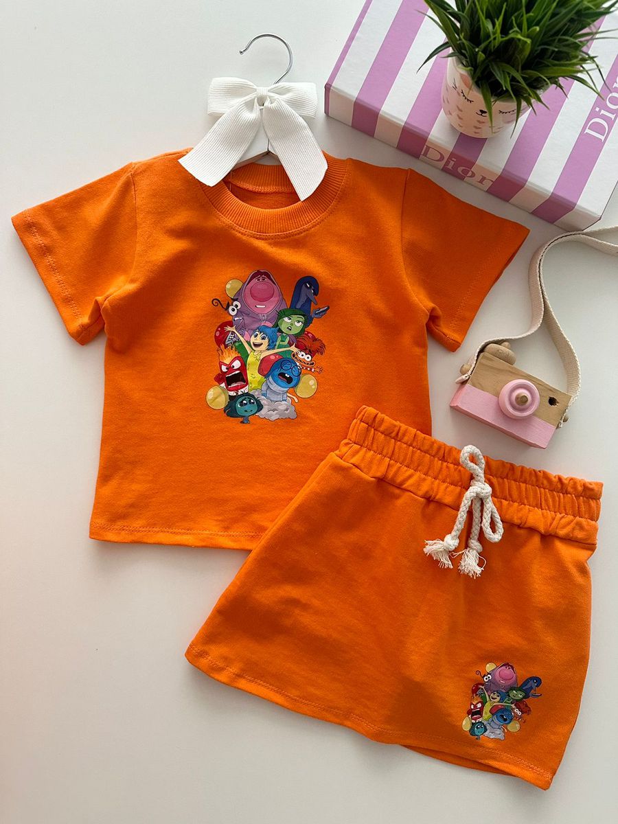 Conjunto Divertidamente Laranja 