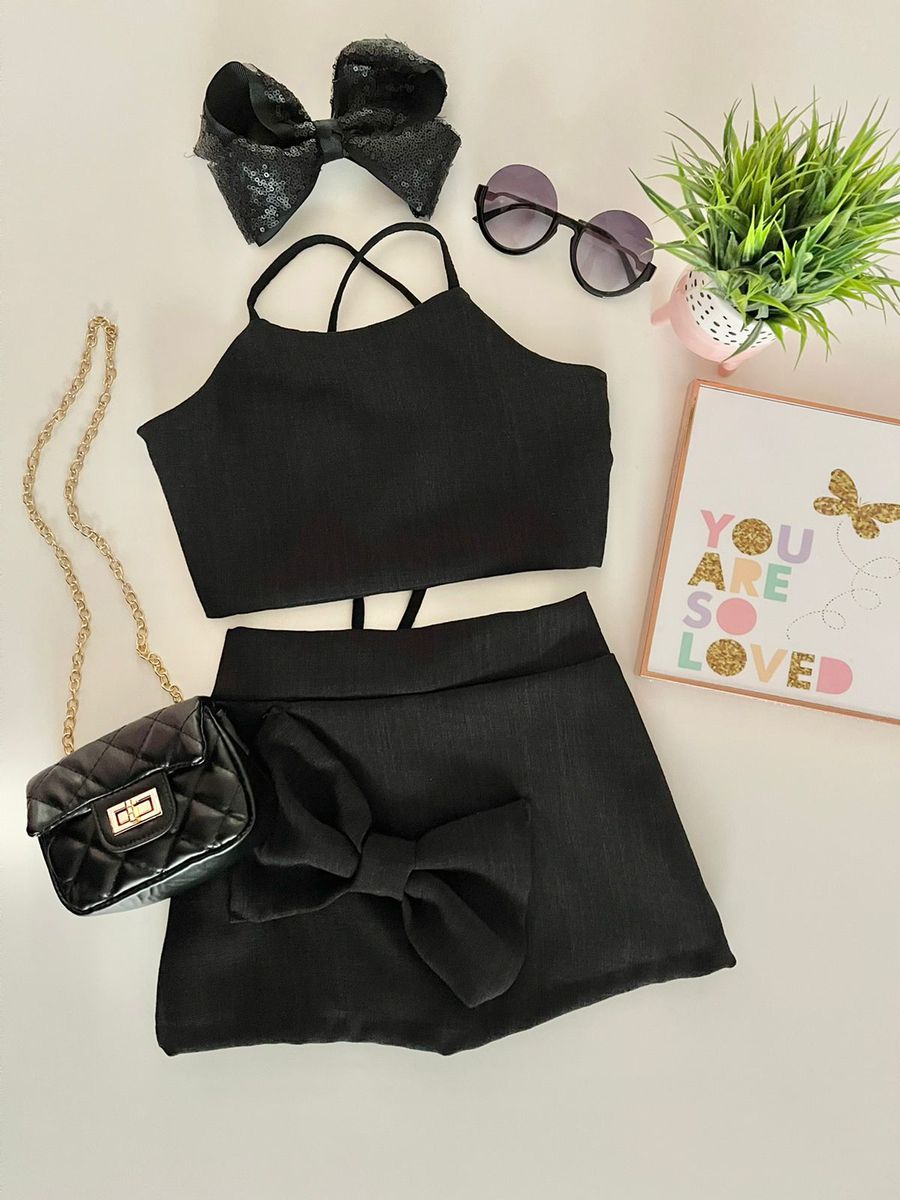 Conjunto Eduarda Preto - Dondokinha Kids