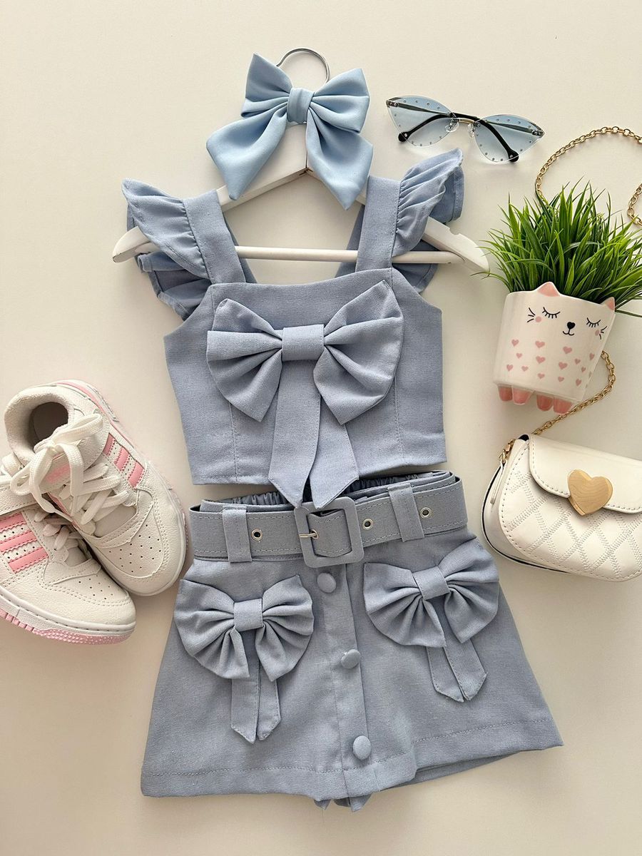 Conjunto Elisa Azul - Dondokinha Kids