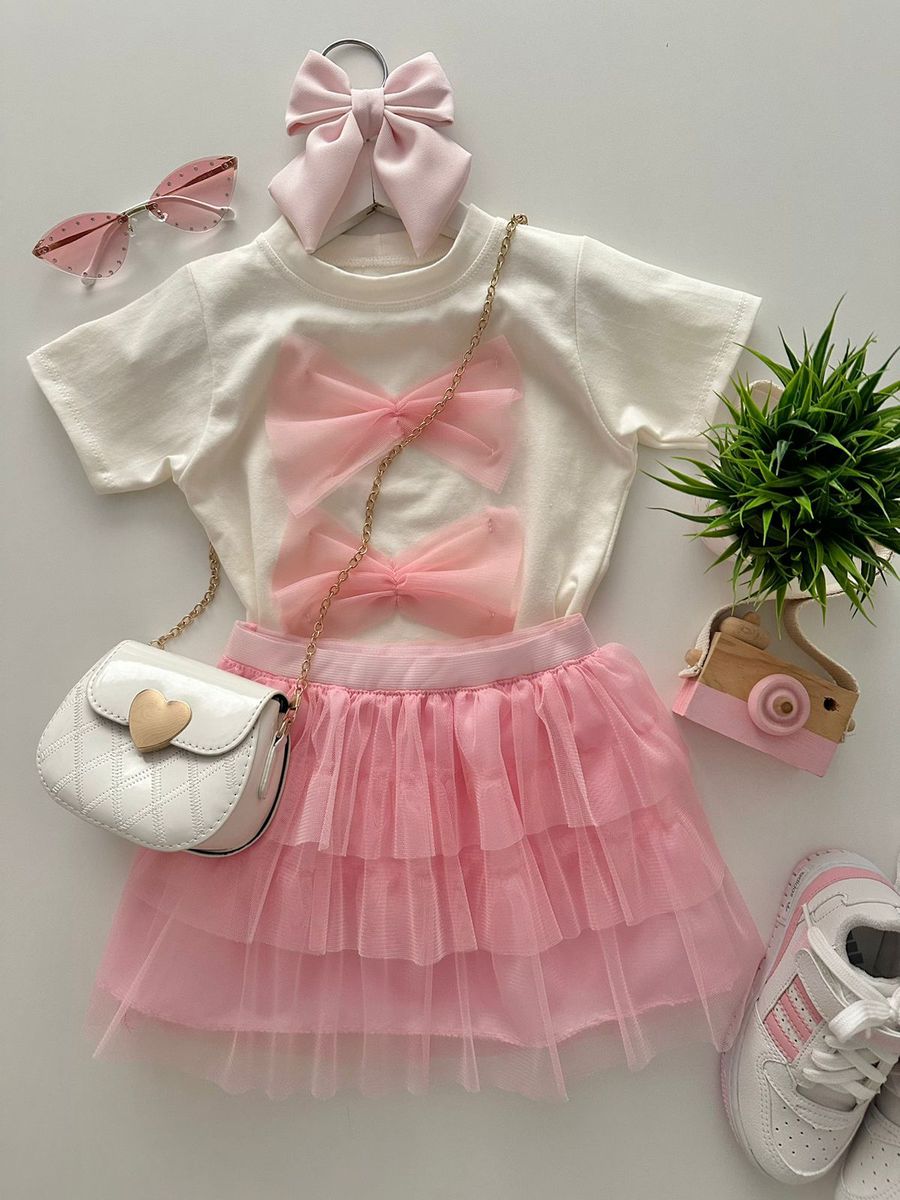 Conjunto Emilly Rosa - Dondokinha Kids