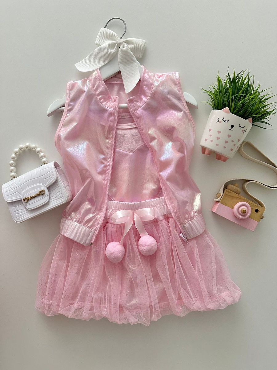 Conjunto Helô Rosa - Dondokinha Kids