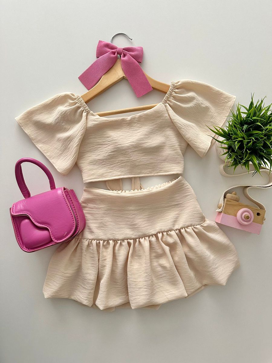 Conjunto Isa Nude - Dondokinha Kids